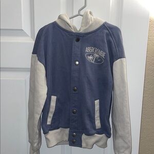Abercrombie Kids Blue and White Jacket
